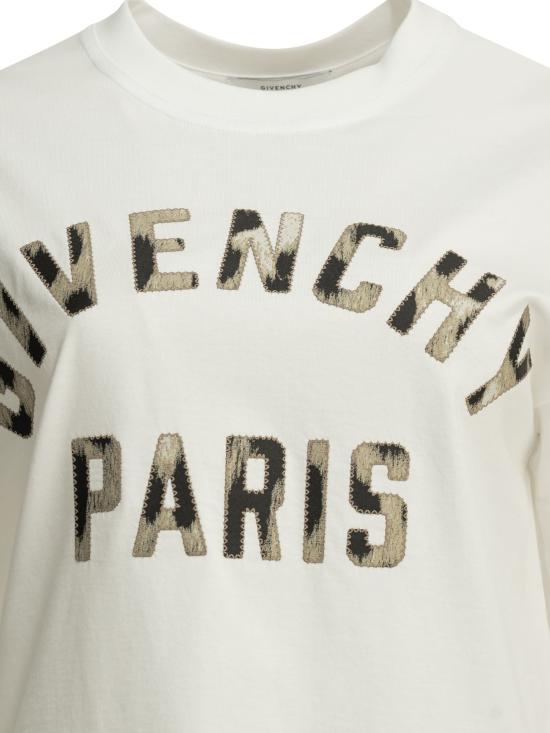26FW 지방시 반팔 티셔츠 파리 티셔츠 화이트 - GIVENCHY