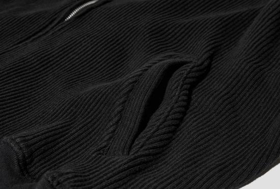 26FW 카브엠트 후드 티셔츠 와이드 립 빅 헤비 지퍼 후드티 CES29CS14 블랙 - CAV EMPT
