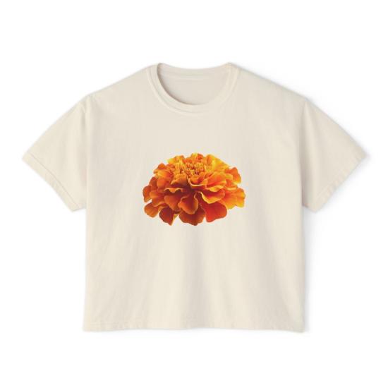  Chasing Matias 반팔 티셔츠 Not In Bouquets 금잔화 크롭 티셔츠 - OTHER BRANDS