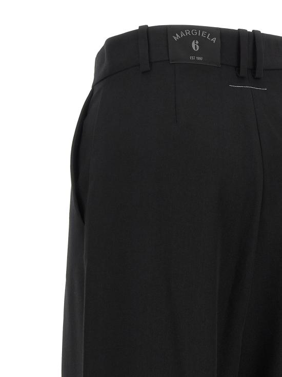 26FW MM6 메종마르지엘라 스트레이트 팬츠 마르지엘라 6 팬츠 블랙 - MM6 MAISON MARGIELA