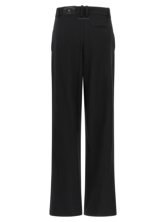 26FW MM6 메종마르지엘라 스트레이트 팬츠 마르지엘라 6 팬츠 블랙 - MM6 MAISON MARGIELA