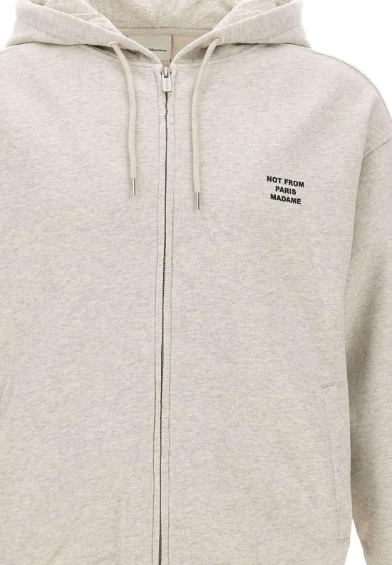 26FW 드롤드무슈 후드 티셔츠 PERMHO207CO312GY LICHTGREY - DROLE DE MONSIEUR