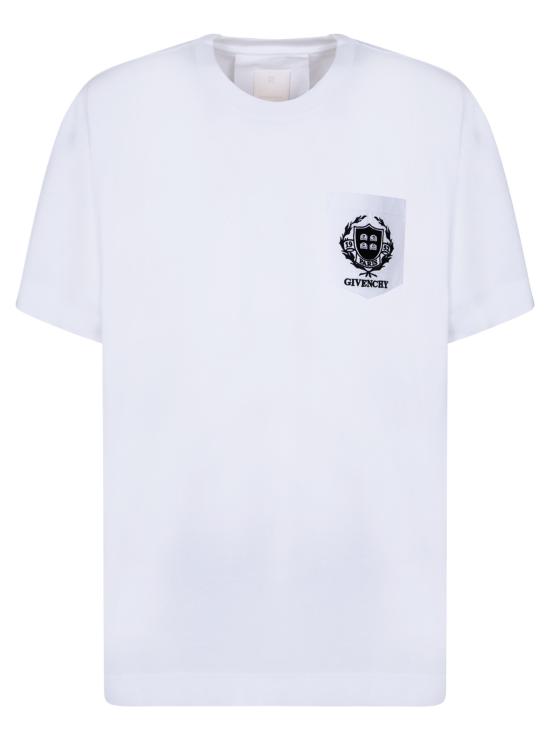  지방시 반팔 티셔츠 BM71J8 3YLO 100 White