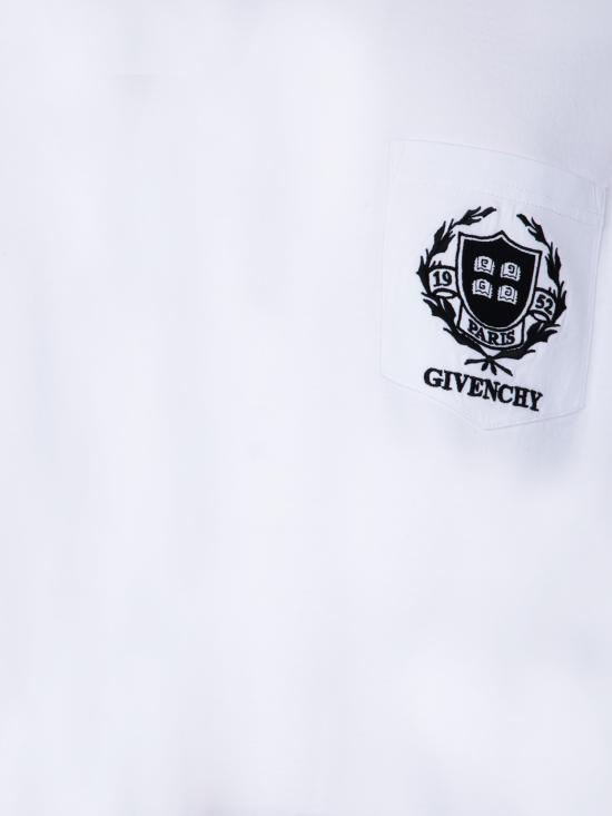  지방시 반팔 티셔츠 BM71J8 3YLO 100 White - GIVENCHY
