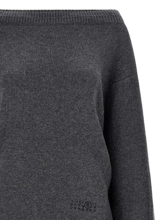 26FW MM6 메종마르지엘라 숏 원피스 숫자 서명 Mm6 드레스 그레이 - MM6 MAISON MARGIELA