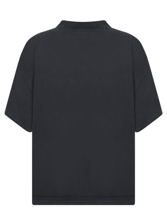 25SS 발렌시아가 I Love Paris & Balenciaga 크롭 티셔츠 818431 TRVU9 1041 Black - BALENCIAGA