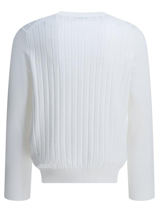 26SS 브루넬로 쿠치넬리 스웨터 골지 크루넥 스웨터  화이트 - BRUNELLO CUCINELLI