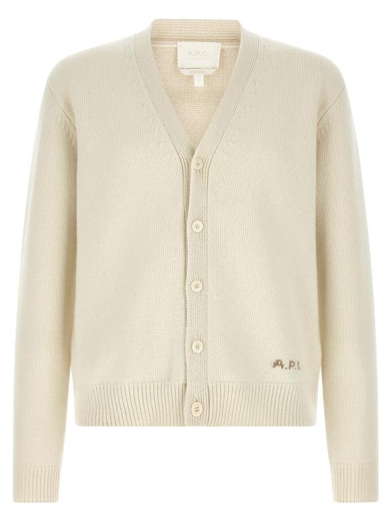 26FW 아페쎄 가디건 WOASWH22020AAD White
