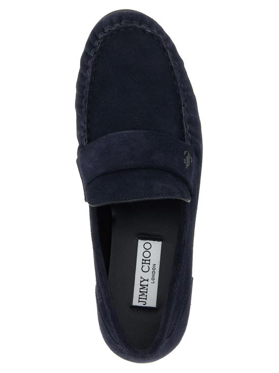 26FW 지미추 로퍼 ELLISLOAFERFSUEMARINE Blue - JIMMY CHOO