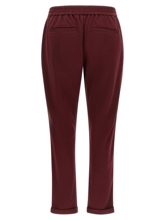 26FW 브루넬로 쿠치넬리 스트레이트 팬츠 MP828SM679C9813 Bordeaux - BRUNELLO CUCINELLI