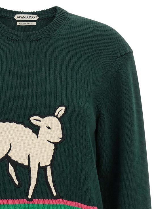 26FW JW앤더슨 스웨터 KW1622YN0515088 Green - JW ANDERSON