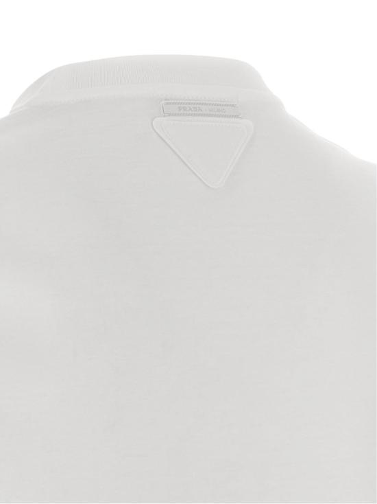 26FW 프라다 반팔 티셔츠 UJM492S22111CDF0009 White - PRADA