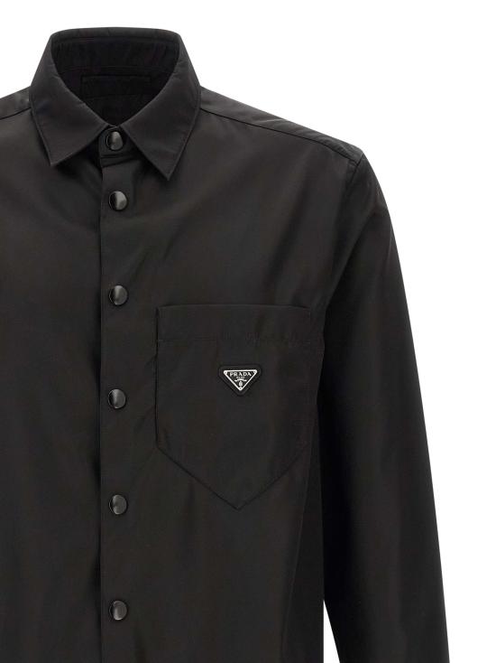26FW 프라다 긴팔 셔츠 SC514SOOO1WQ8F0002 Black - PRADA