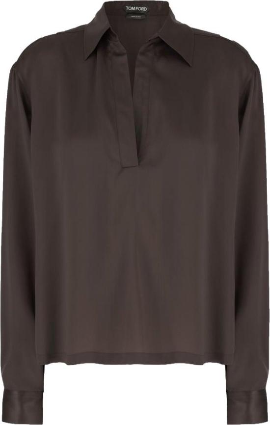 26FW 톰포드 폴로 티셔츠 TS2144FAX1720EDB BROWN