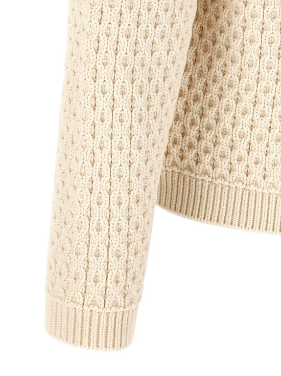 26FW JW앤더슨 집업 니트 KW1532YN0516002 White - JW ANDERSON