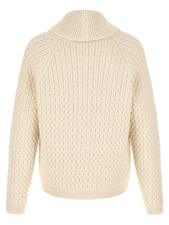 26FW JW앤더슨 집업 니트 KW1532YN0516002 White - JW ANDERSON