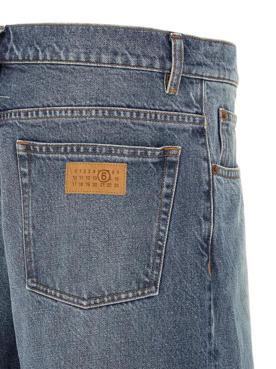 26FW MM6 메종마르지엘라 데님 팬츠 스트레이트 레그 진 (블루) - MM6 MAISON MARGIELA