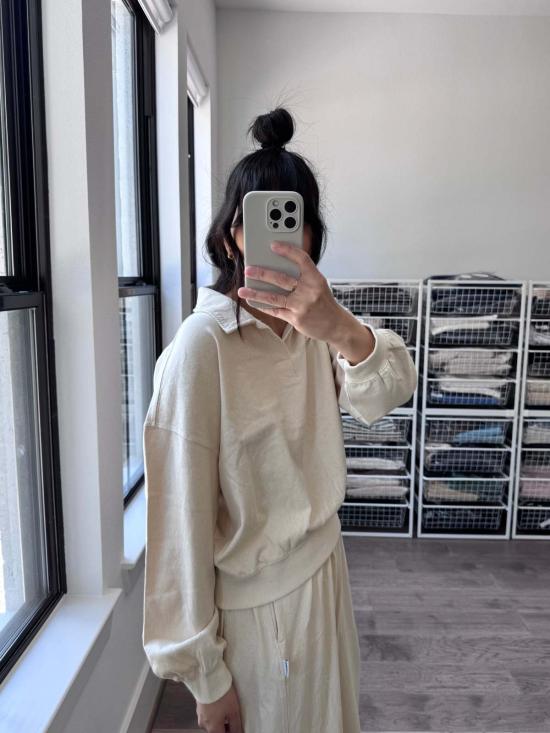  르 본 숍 스웨터 르 봉 쇼페 폴로 스웨트셔츠 - Le Bon Shoppe