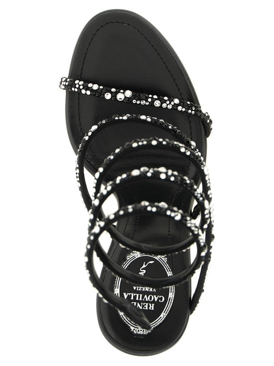 26FW 르네 카오빌라 샌들 C12942105RN01X039 White Black - RENE CAOVILLA