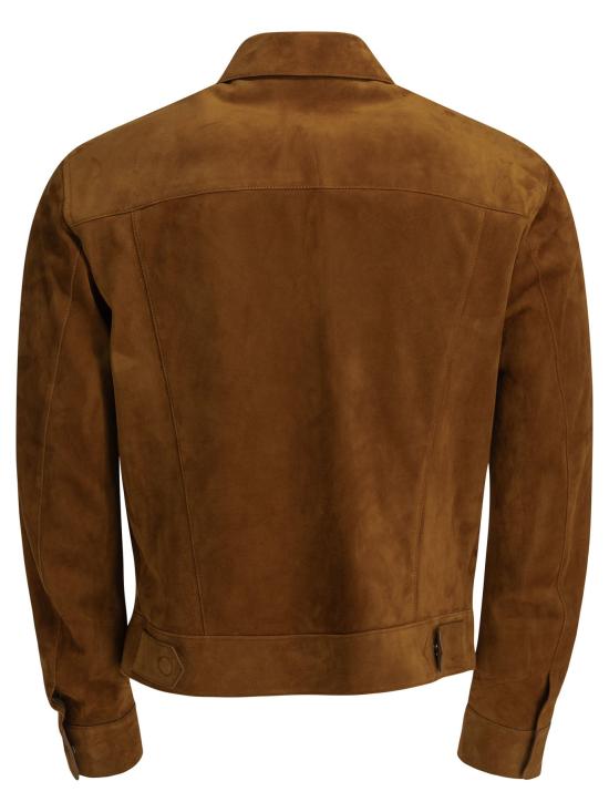 26FW 톰포드 무스탕 스웨이드 재킷, 재킷 및 코트, 빨간색 - TOMFORD