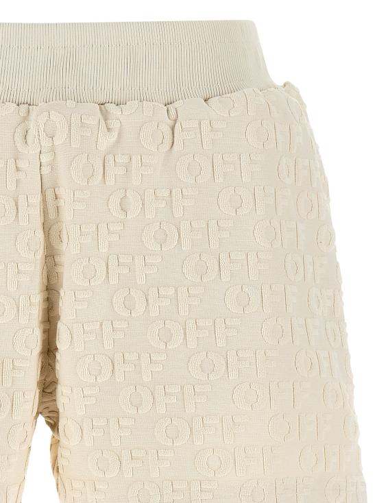 26FW 오프화이트 숏팬츠 테리 버뮤다와 쇼트 베이지 - OFF WHITE