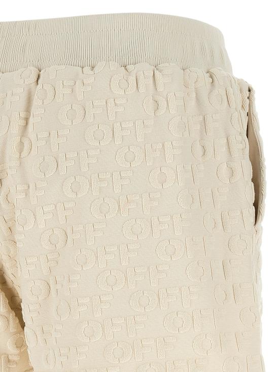 26FW 오프화이트 숏팬츠 테리 버뮤다와 쇼트 베이지 - OFF WHITE