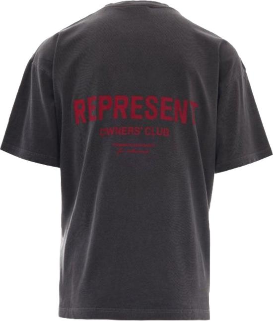 26FW 리프레젠트 반팔 티셔츠 REPRESENTOCM4111402OWNERSCLUBTSHIRTSHORTSLEEVETSHIRTSBLACK DONKERGREY - REPRESENT