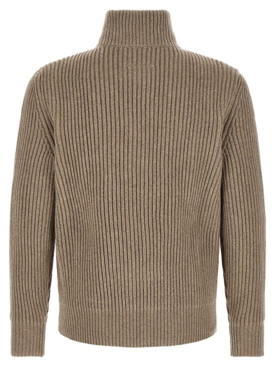 26FW MM6 메종마르지엘라 패딩 화이트 스티치 라인  재킷 베이지 - MM6 MAISON MARGIELA