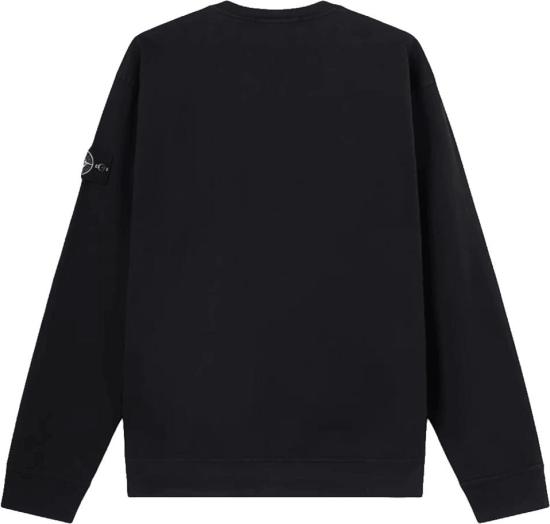 26FW 스톤 아일랜드 스웨터 STONEISLANDL2S156100057S0B50V0029ORGANICHEAVYCOTTONJERSEYSWEATERBLACK - STONE ISLAND