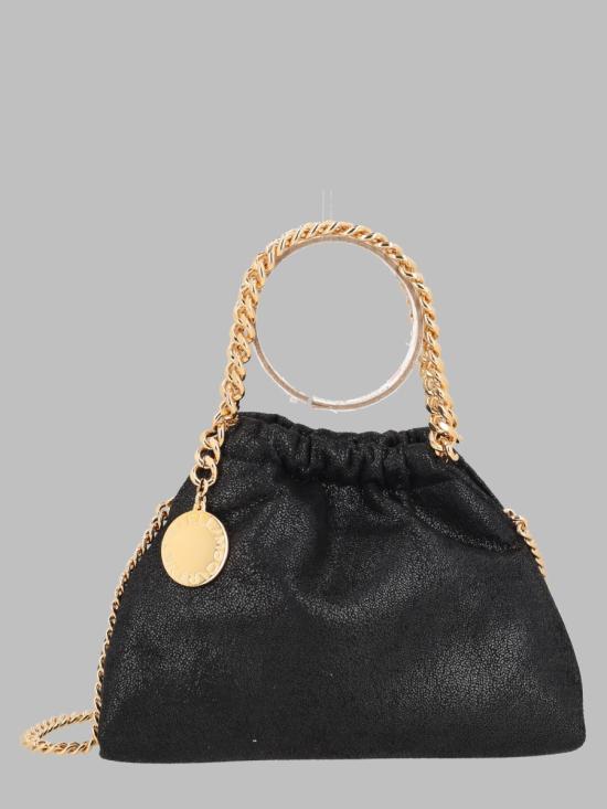 26FW 스텔라 맥카트니 팔라벨라 드로스트링 숄더백 7B0144 W93551000 BLACK