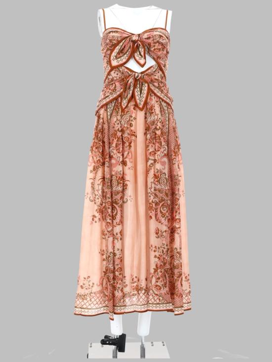 26FW 짐머만 롱 원피스 8062DSS261 PPSFL PINK