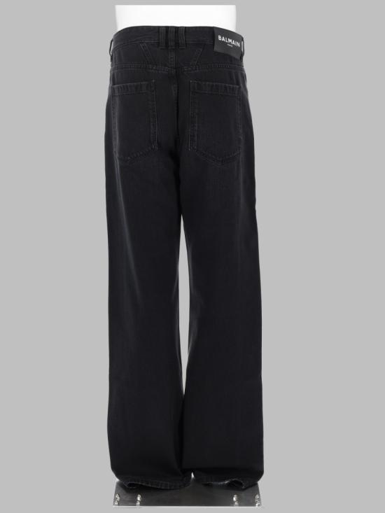 26FW 발망 데님 팬츠 HH1ML138DG13 0PC BLACK - BALMAIN