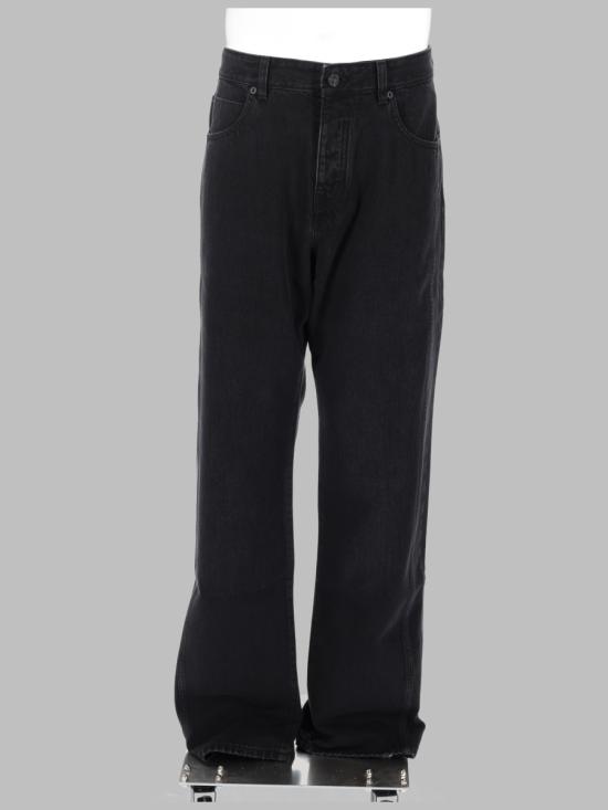 26FW 발망 데님 팬츠 HH1ML138DG13 0PC BLACK