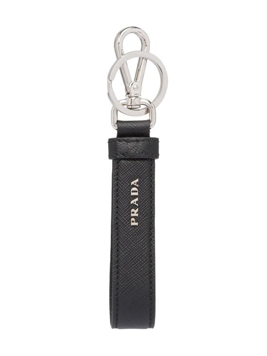 26FW 프라다 사피아노 가죽 트라이앵글 로고 스트랩 키링 2PP68T 053 F0002 NERO - PRADA