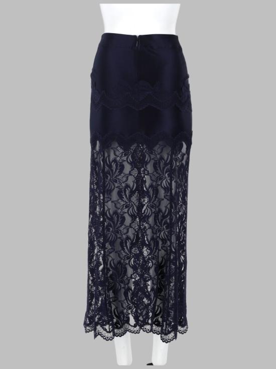 26FW 파코라반 롱 스커트 26AJJU021PA0170 P481 BLUE - PACO RABANNE