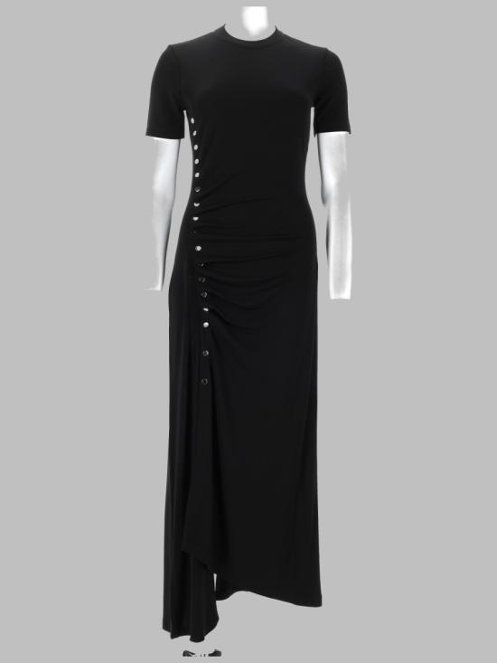 26FW 파코라반 롱 원피스 24AJRO886VI0386 P001 BLACK