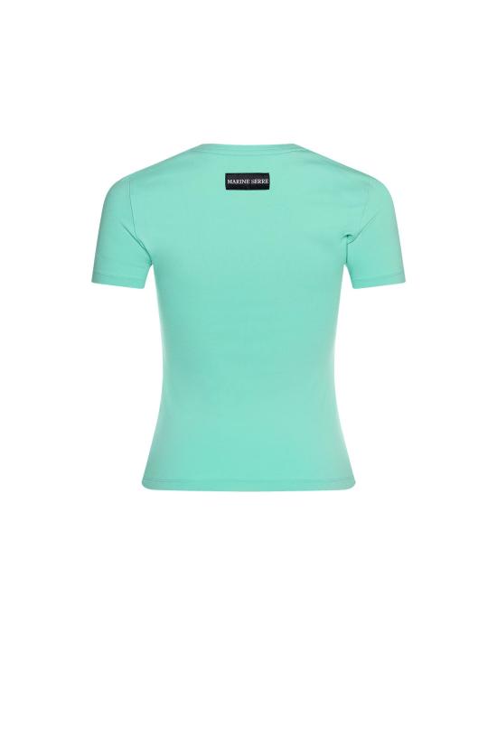  마린세르 반팔 티셔츠 MRSW261PRTS037GN GN02 LIGHT AQUA GREEN DOM - MARINE SERRE