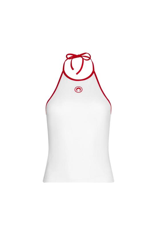  마린세르 민소매 티셔츠 MRSW261PRTO040WH WH17 WHITE RED DOM