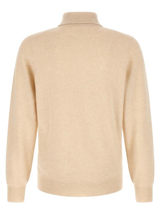 26FW 브루넬로 쿠치넬리 폴로 넥 캐시미어 스웨터 M2200295CFV79 Beige - BRUNELLO CUCINELLI