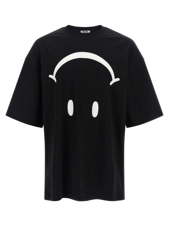 26FW 모스키노 반팔 티셔츠 J070152411555 White Black