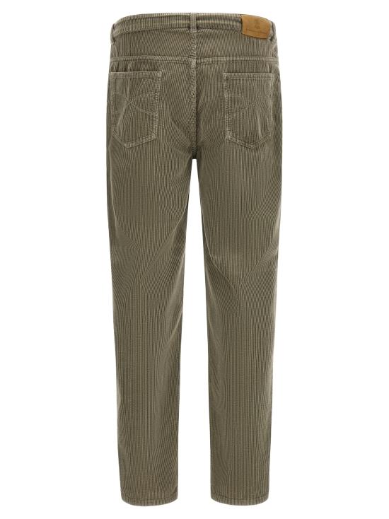 26FW 브루넬로 쿠치넬리 스트레이트 팬츠 M280NF1012CMX48 Green - BRUNELLO CUCINELLI