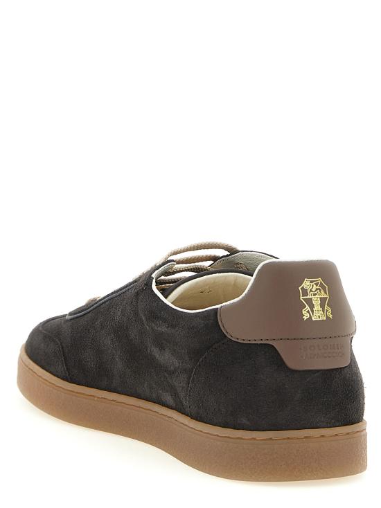 26FW 브루넬로 쿠치넬리 스웨이드 스니커즈 MZUMGLJ336CLV06 Gray - BRUNELLO CUCINELLI