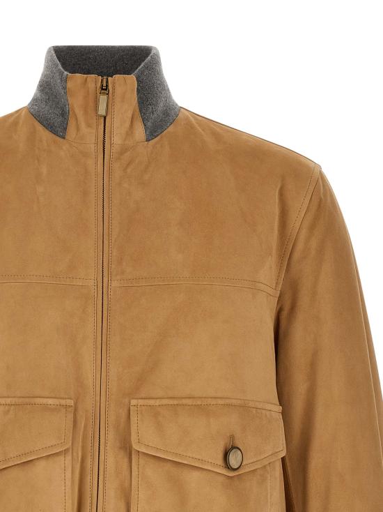 26FW 브루넬로 쿠치넬리 무스탕 MPCLF2085CJB23 Beige - BRUNELLO CUCINELLI