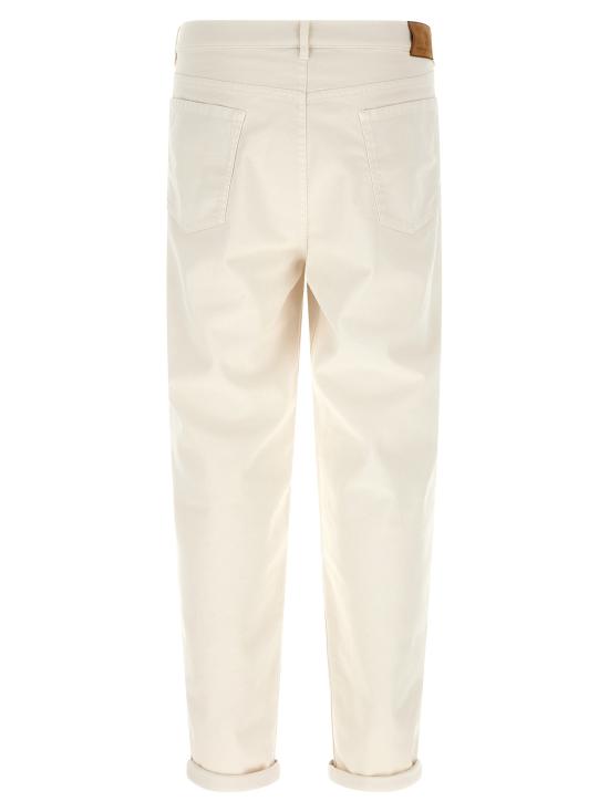 26FW 브루넬로 쿠치넬리 데님 팬츠 M277PO2090C7007 White - BRUNELLO CUCINELLI