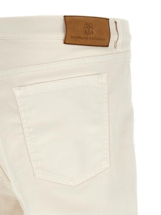 26FW 브루넬로 쿠치넬리 데님 팬츠 M277PO2090C7007 White - BRUNELLO CUCINELLI