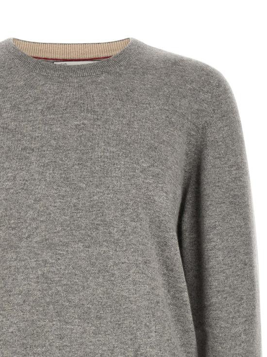 26FW 브루넬로 쿠치넬리 캐시미어 니트 M2200100CY162 Gray - BRUNELLO CUCINELLI