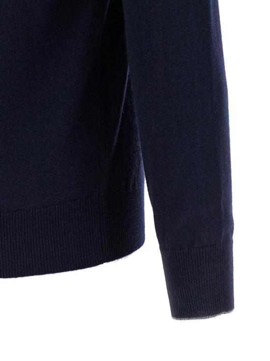 26FW 브루넬로 쿠치넬리 캐시미어 집업 니트 M2200124CW425 Blue - BRUNELLO CUCINELLI