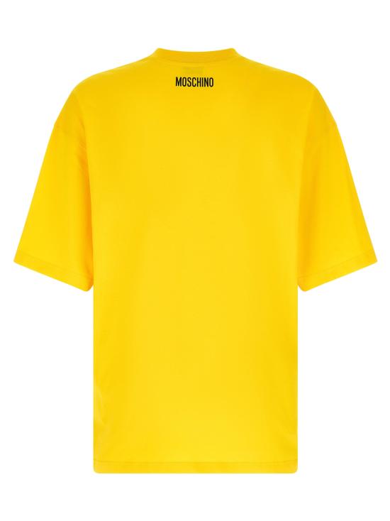 26FW 모스키노 반팔 티셔츠 J070152411027 Yellow - MOSCHINO