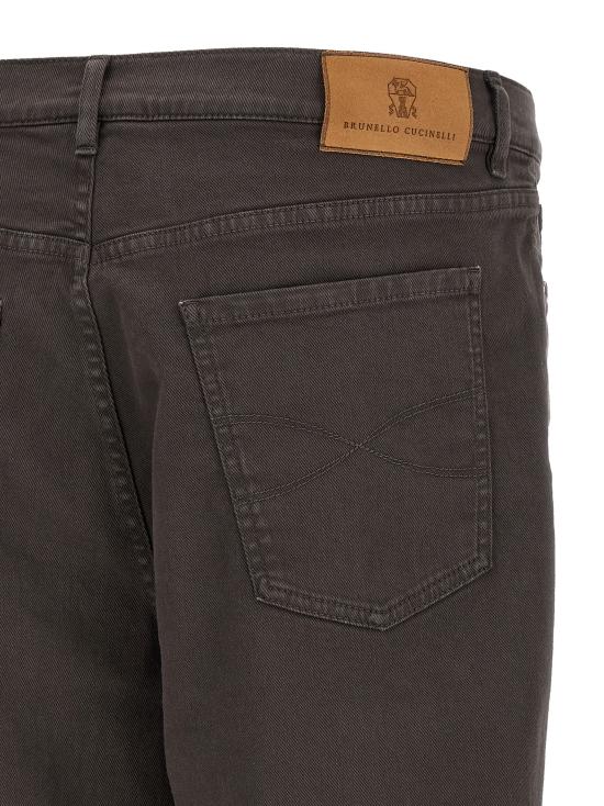 26FW 브루넬로 쿠치넬리 데님 팬츠 M277PO2090C7517 Brown - BRUNELLO CUCINELLI