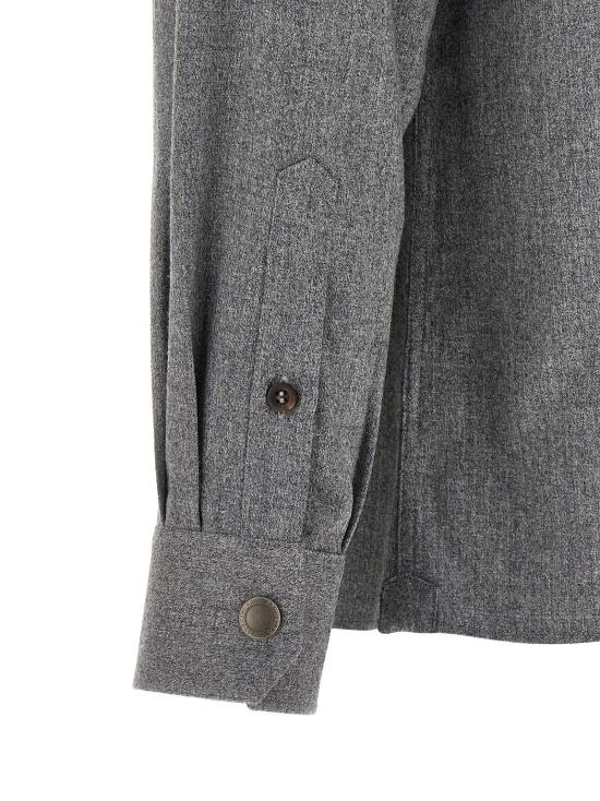 26FW 브루넬로 쿠치넬리 긴팔 셔츠 MY6660721C002 Gray - BRUNELLO CUCINELLI